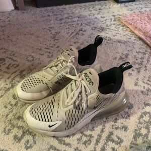Nike Air Max 270 Beige and Black Sneakers